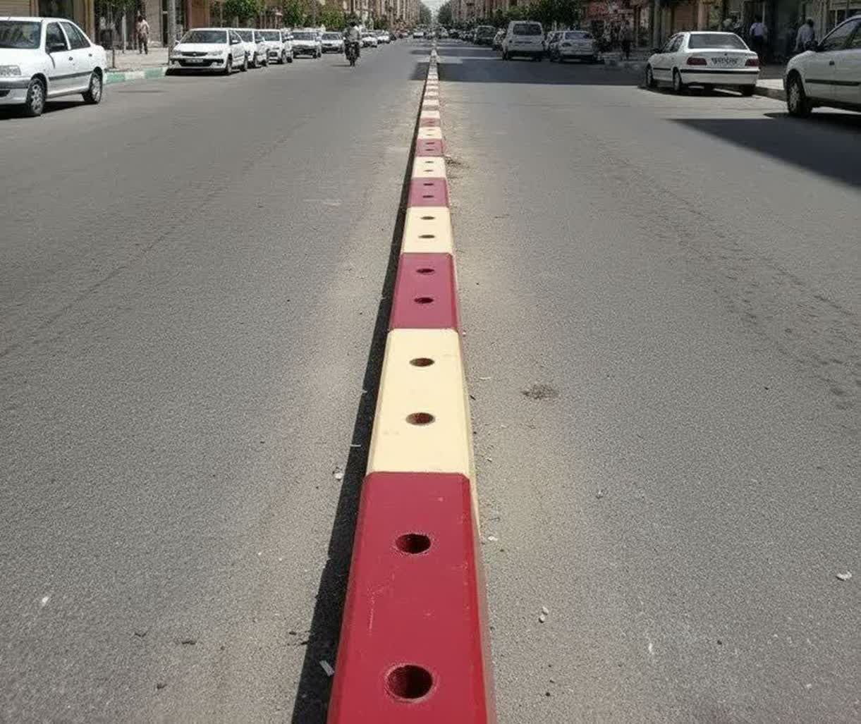 جداکننده ترافیکی سنگی ساینا